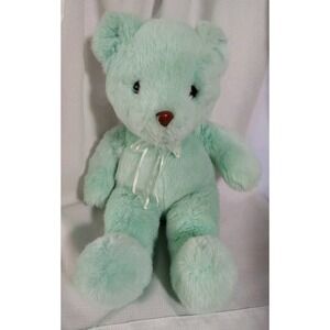 Sugar Loaf Plush Bear Soft Mint Green Color Stuffed Animal Toy 17"